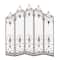 Brown Metal Eclectic Room Divider Screen, 80 " x 80 " x 1 "